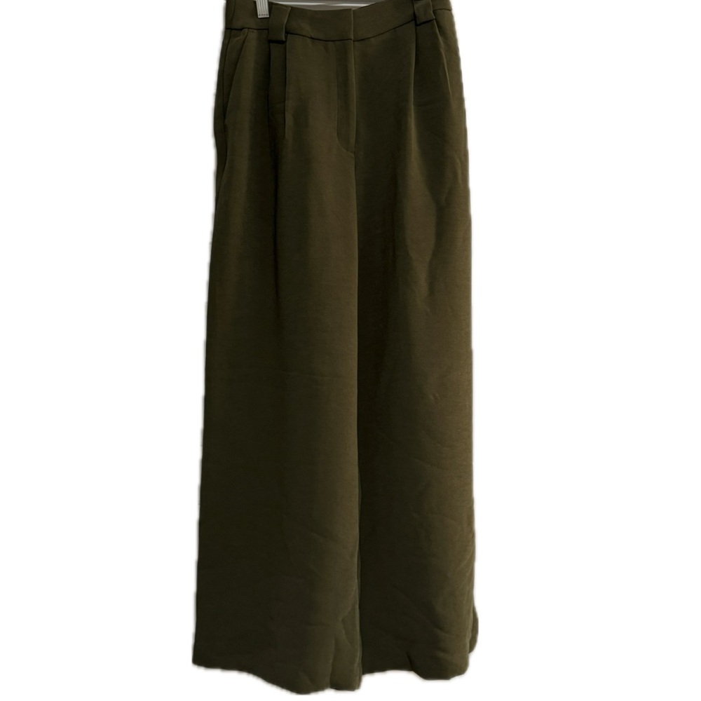 Women’s tOlive Green Wide-Leg Pants